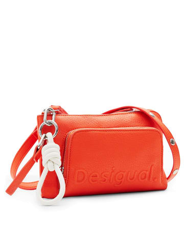 Desigual Half Logo 24 Lisa - Umhängetasche 20 cm (white) in orange