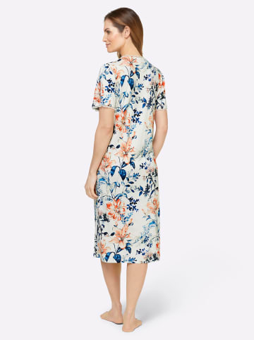 WITT WEIDEN Nachthemd in weiß-apricot-bedruckt