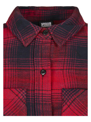 Urban Classics Urban Classics Damen Ladies Check Shirt Dress in darkblue/red