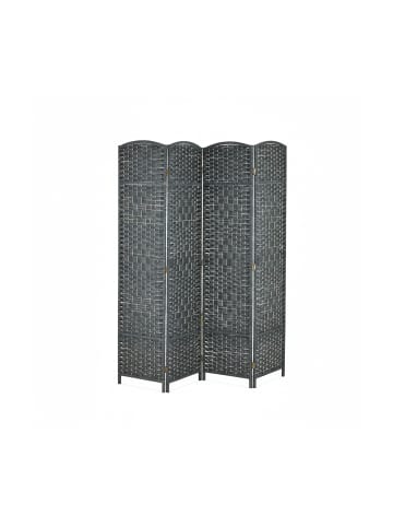 relaxdays Paravent in Grau - (B)160 x (H)170