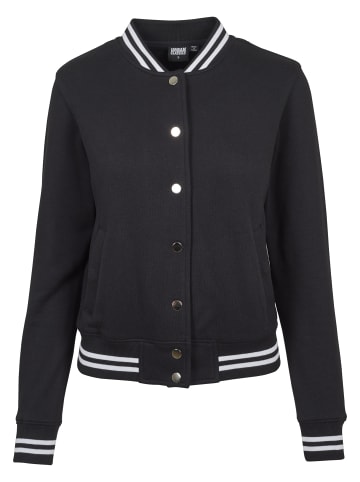 Urban Classics Urban Classics Damen Ladies College Sweat Jacket in blk/blk