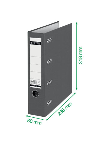 Leitz Doppelordner A4 Kunststoff 75mm rot
