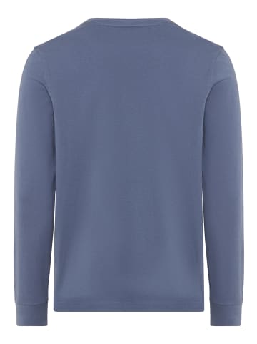 Delmao Rundhalsshirt in jeansblau