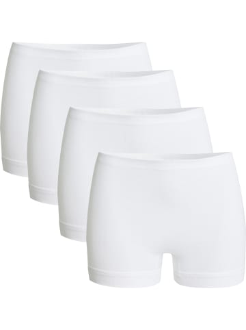 Con-ta Baumwolle, Feinripp Schlüpfer 4er-Pack in weiß
