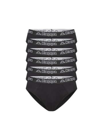 Kappa Kappa 6er Set Herren Slip in 6xSchwarz