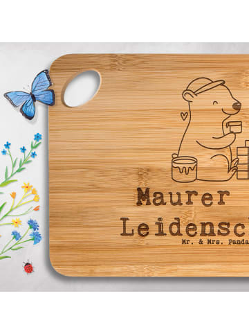 Mr. & Mrs. Panda vesperbrett Maurer Leidenschaft mit Spruch in Braun
