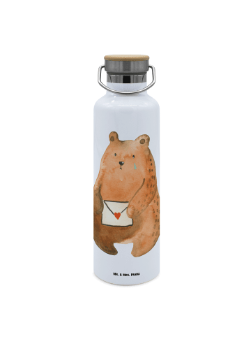 Mr. & Mrs. Panda große wasserflasche Bär Vermissen ohne Spruch in Weiß