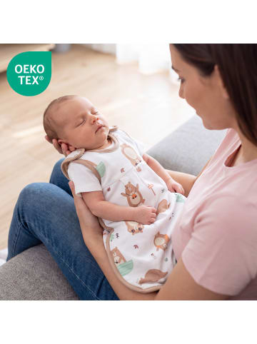 Schlummersack Babyschlafsack, 1.0 TOG in Beige-Weiß