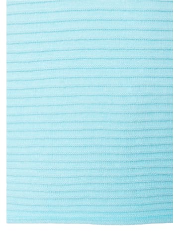 More & More softer Querrippen-Pullover in blue haze