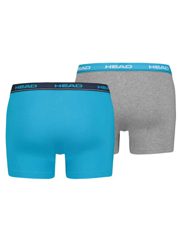 HEAD BoxershortsBasic Boxer 2PinWhite/Blue/Grey