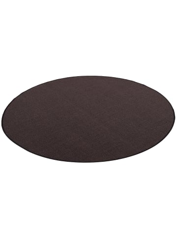 Snapstyle Sisal Teppich Klassisch Rund in schwarz