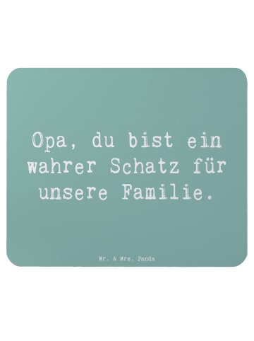Mr. & Mrs. Panda Mauspad Spruch Opa Schatz mit Spruch in Meeresbrise