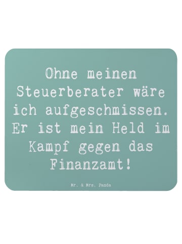 Mr. & Mrs. Panda Mousepad Spruch Steuerberater Held mit Spruch in Meeresbrise