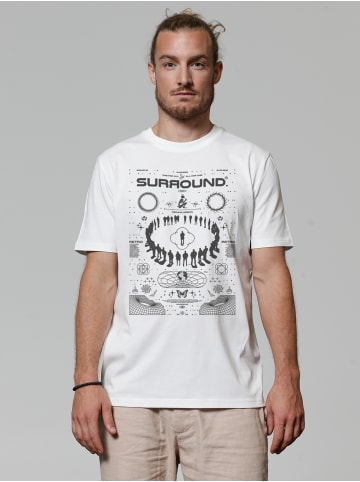 wat? Apparel T-Shirt Surround in Off White