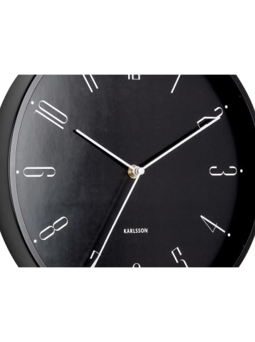 Karlsson Wanduhr Regal Numbers - Schwarz - Ø30cm