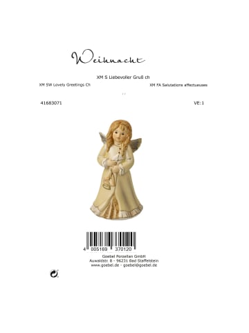 Goebel Engel " Liebevoller Gruß " in Champagner