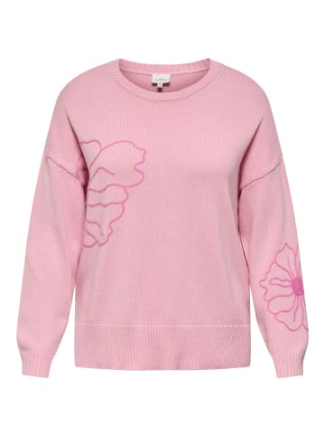 ONLY Carmakoma Strickpullover in Romance Rose 1