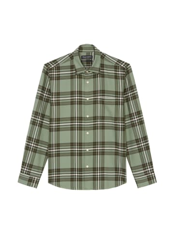 Marc O'Polo Hemd regular in multi/ luscious moss