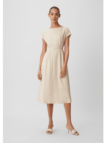 comma Kleid lang in Beige