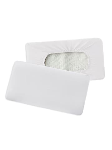 Traumschlaf Bettwäsche Premium Interlock Universal Bezug für Nackenstützkissen in weiss