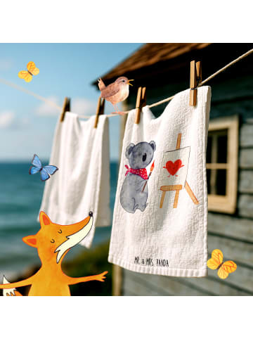 Mr. & Mrs. Panda Handtuch Koala Künstler ohne Spruch in Weiß