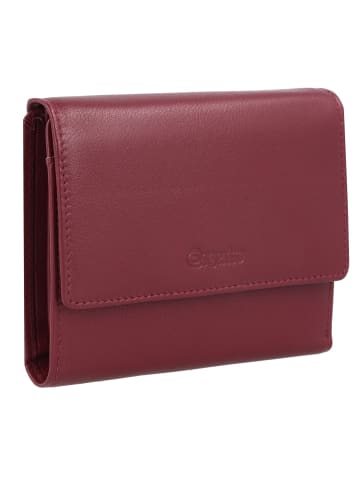 Esquire Viktoria Geldbörse RFID Leder 12 cm rot