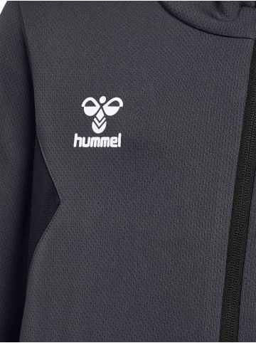 Hummel Hummel Zip Jacke Hmlauthentic Multisport Kinder Atmungsaktiv Schnelltrocknend in ASPHALT