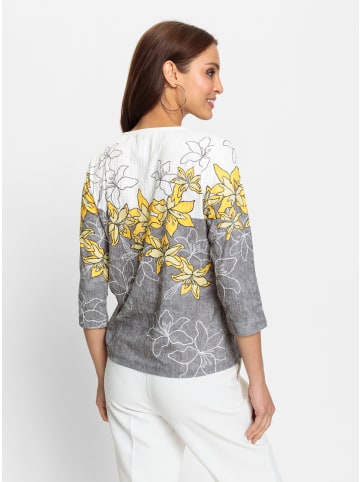 WITT WEIDEN Shirt in sonnengelb-schwarz-bedruckt