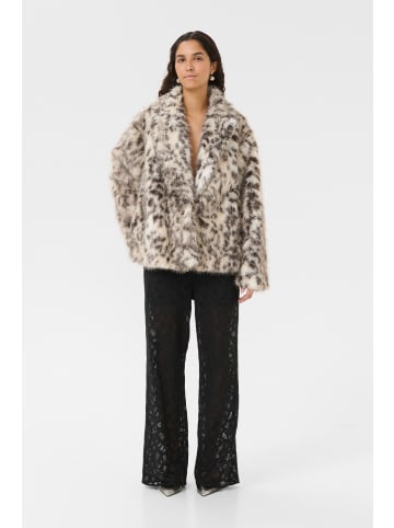 Karen By Simonsen Jacke KBAmira Oversize fit in White and Black Fur