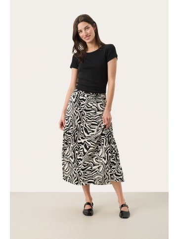 PART TWO Rock BiseraPW Gerade Passform in Black Animal Print