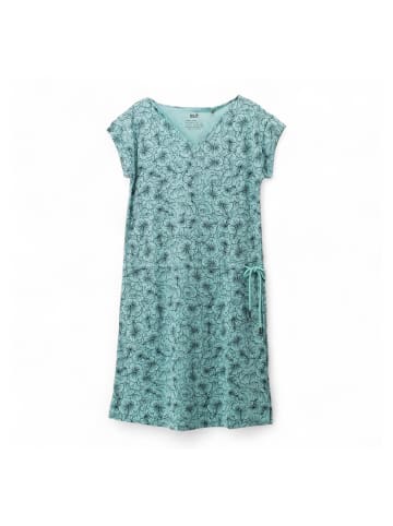 Jack Wolfskin Kleid Röcke Dress Aop Blumen in Blau