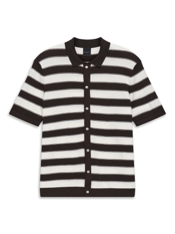 Bugatti Strickpolo in 90-braun