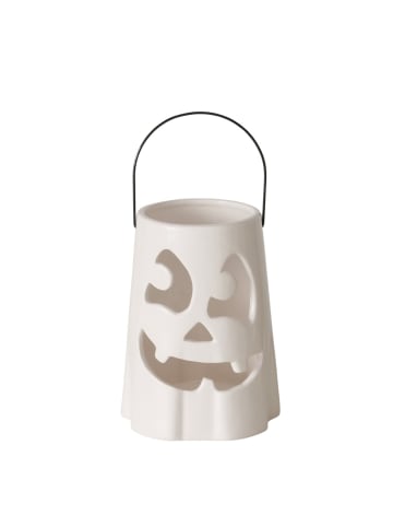 Boltze Windlicht Bou Halloween Deko in weiss