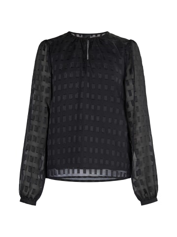 DreiMaster Damen Langarmbluse in Schwarz