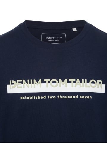 TOM TAILOR Denim T-Shirt in marine