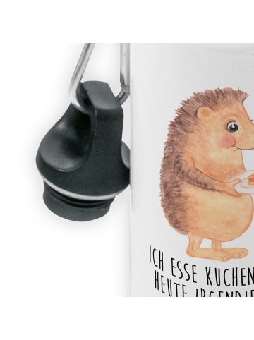 Mr. & Mrs. Panda Kindertrinkflasche Igel Kuchenstück mit Spruch in Weiß