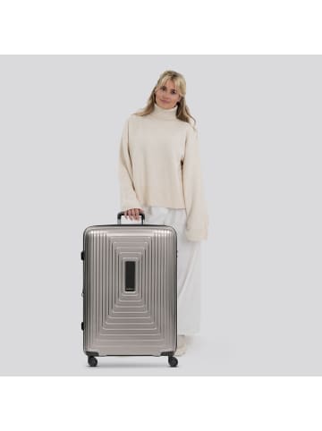 Redolz Essentials 14 4 Rollen Trolley L 77 cm mit Dehnfalte in coffee grey metallic