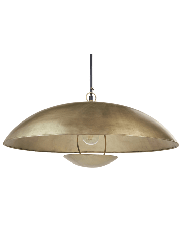 Beliani Pendelleuchten AGRANI in Messing - (W) 60 x (H) 150 x (L) 60 cm
