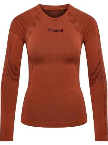 Hummel Hummel T-Shirt Hmlmt Yoga Damen Dehnbarem Atmungsaktiv Schnelltrocknend Nahtlosen in ARABIAN SPICE