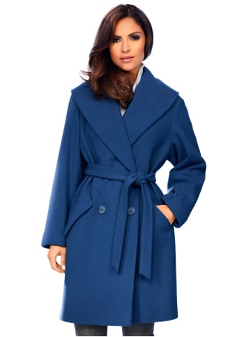 Heine Woll-Jacke in royalblau