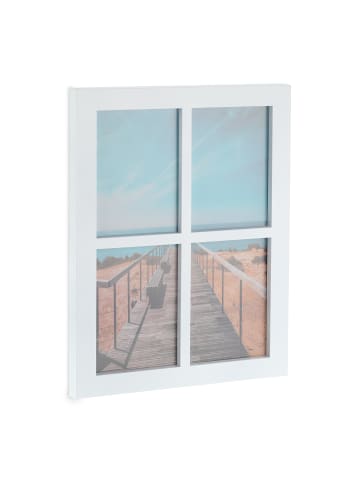 relaxdays Bilderrahmen in Weiß - (B)33,5 x (H)44 x (T)3 cm