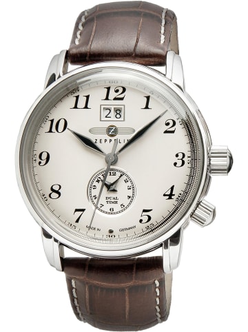 Zeppelin Uhr in Beige