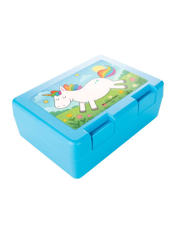 Mr. & Mrs. Panda Brotdose Einhorn Happy Design ohne Spruch in Weiß