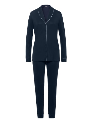 Hanro Pyjama Natural Comfort in Deep navy