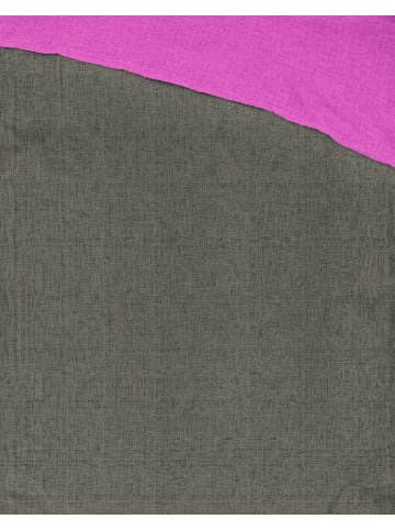 JACK 2 tlg. Renforcé Wende Bettwäsche 135x200cm Zweifarbig in Anthrazit/Pink
