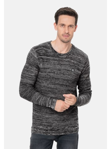 KEY LARGO Pullover 'Calgary' in dunkelblau meliert