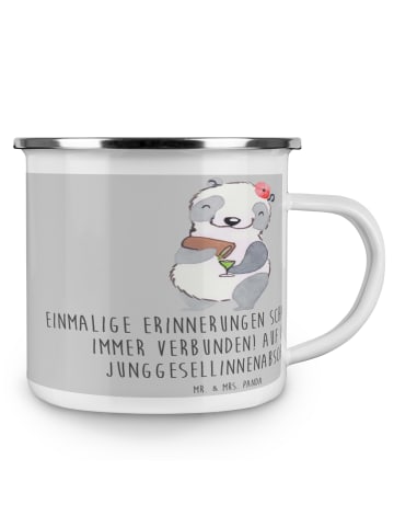 Mr. & Mrs. Panda Kaffeetasse Junggesellinnenabschied Erinnerunge... in Heather Grey