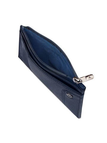 Roncato Alaska Kreditkartenetui RFID Schutz Leder 8.5 cm in navy