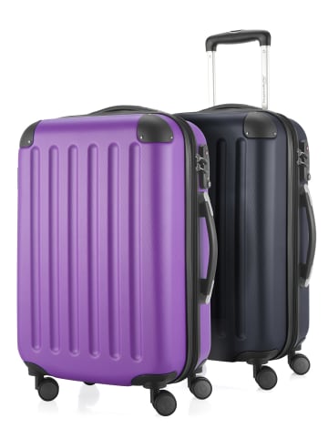 Hauptstadtkoffer Spree - Handgepäck 2er-Trolleyset in Aubergine-Dunkelblau