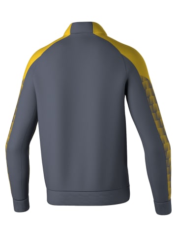 erima Erwachsene, Unisex Erwachsene Trainingsjacke in slate grey/gelb